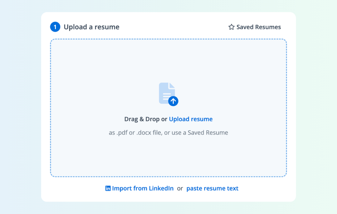 Upload Your Resume