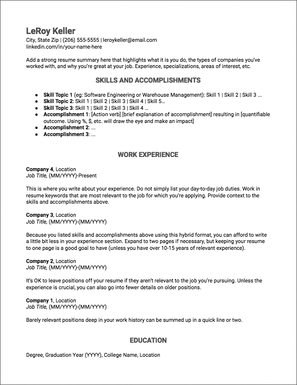 Resume Writing Rules What Makes A Good Resume Ihire