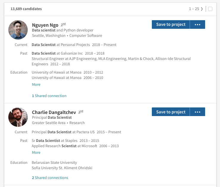 linkedin profile search