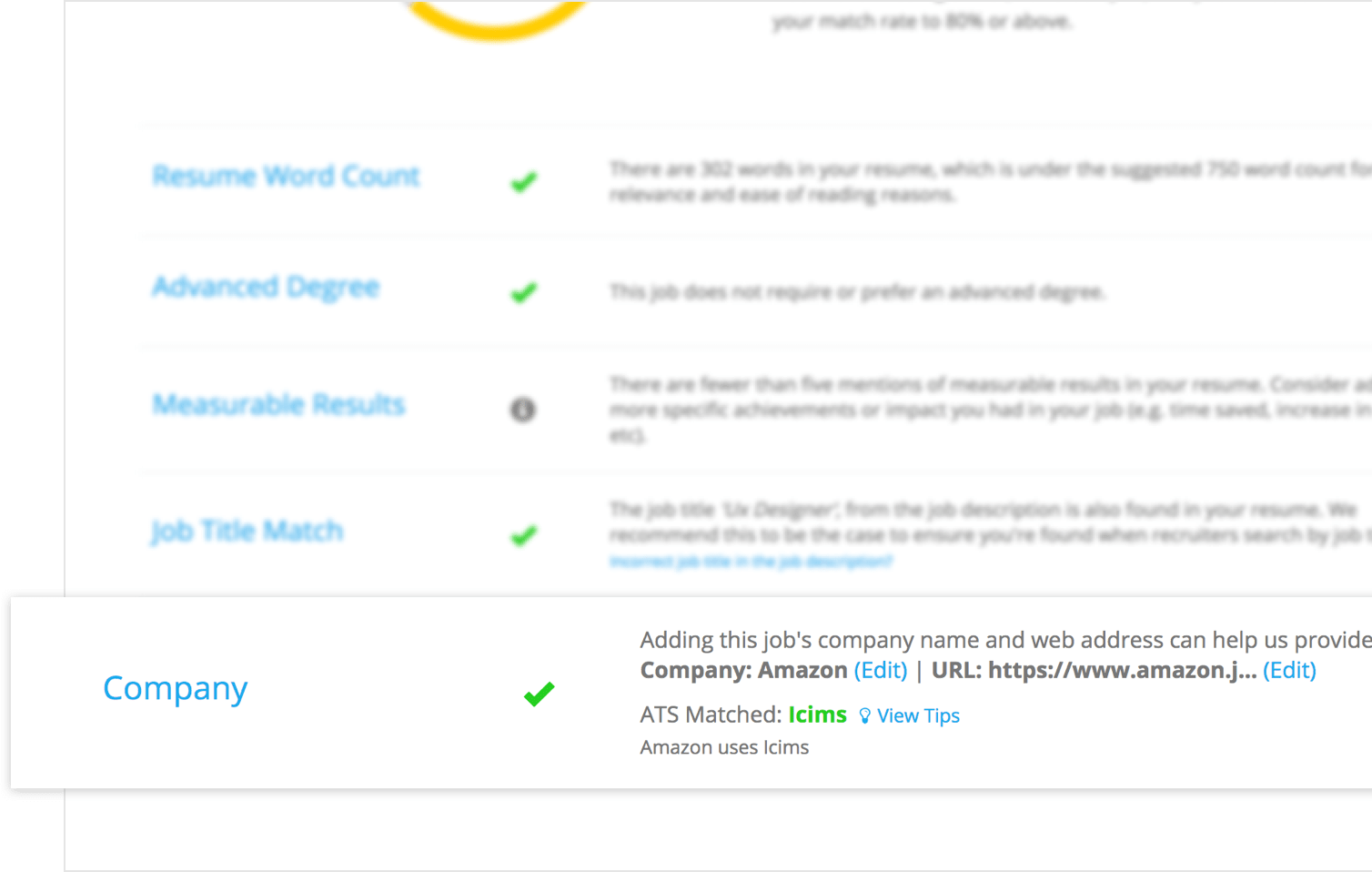 resume to job