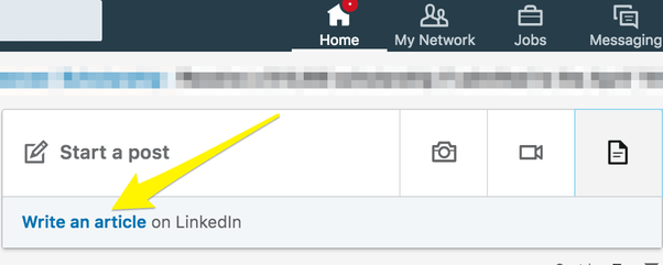 how to post an article on linkedin
