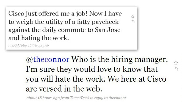social media job hunt mistake