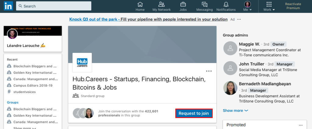 How to join LinkedIn Groups