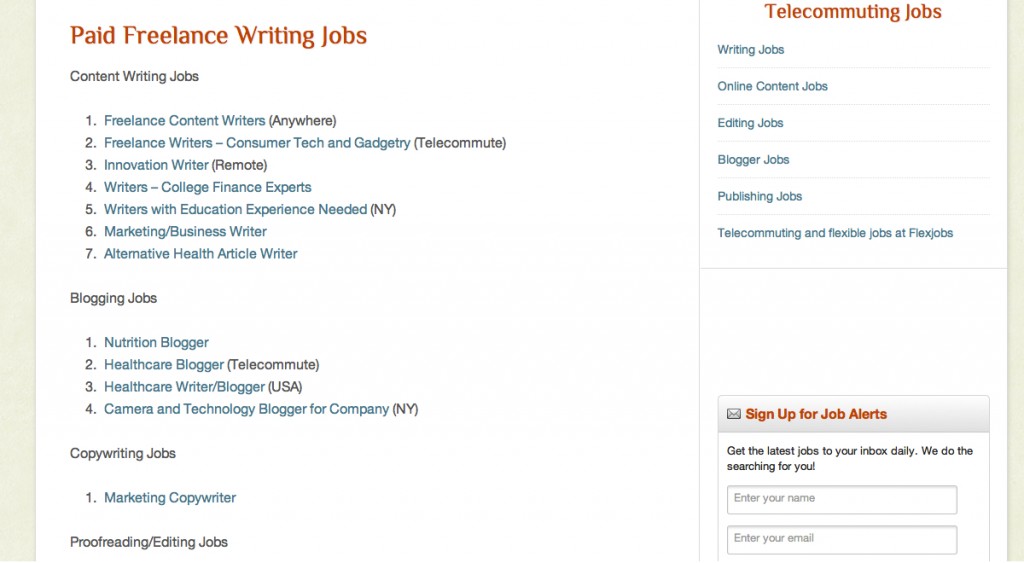 freelance writing job sites