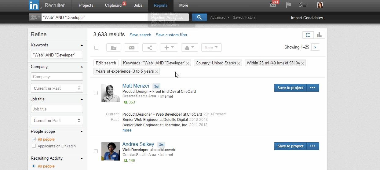LinkedIn for Corporate Recruiters