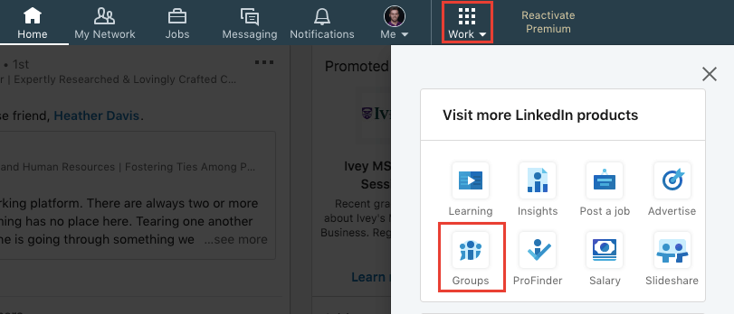 how to create LinkedIn Groups