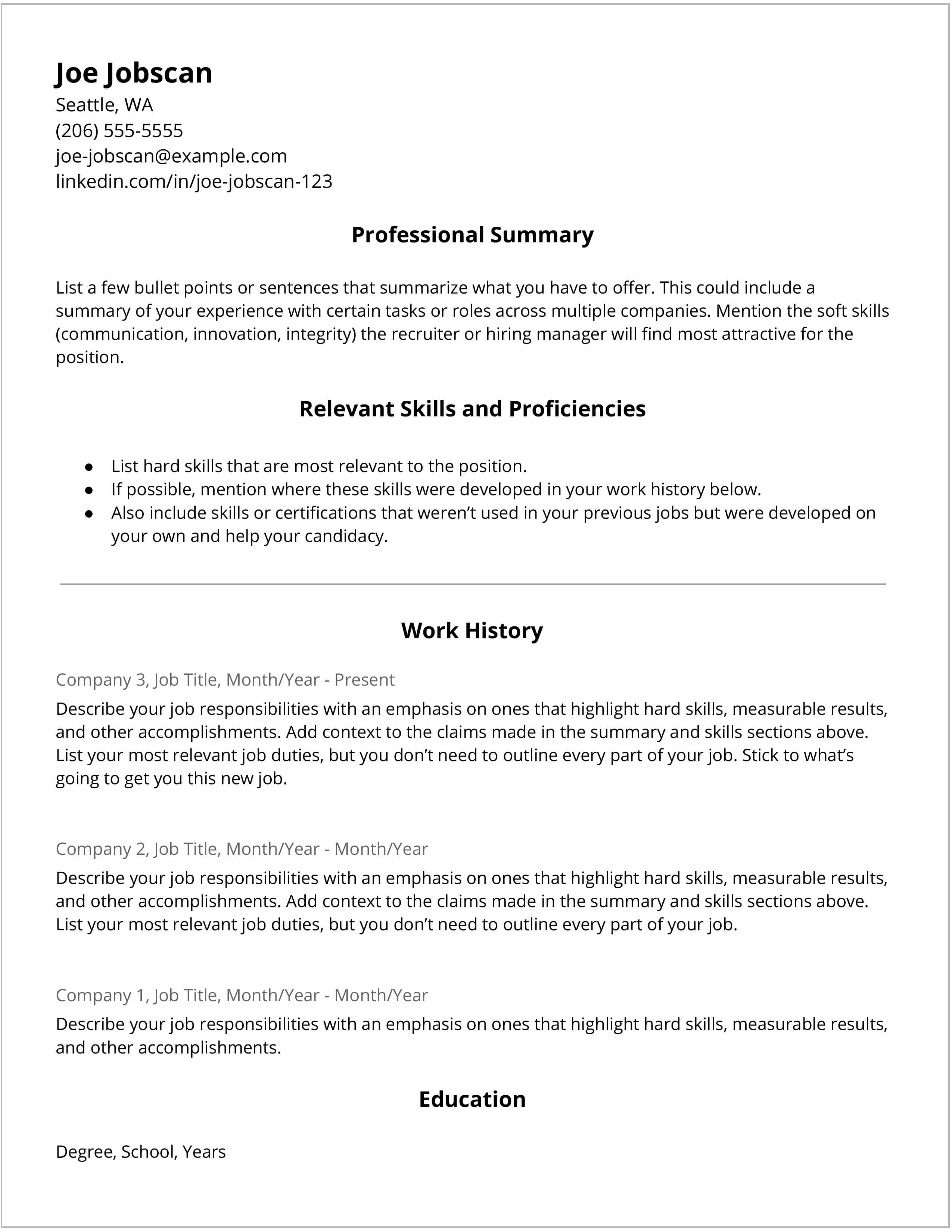 resume format for bpo job experience   76