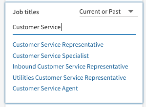 customer service linkedin recruiter search