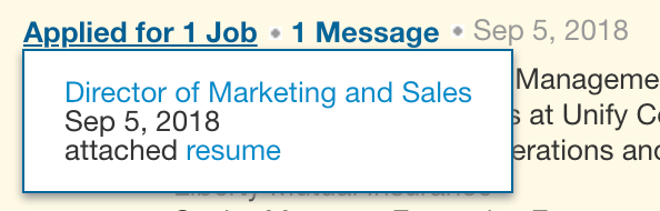 what a resume looks like in LinkedIn