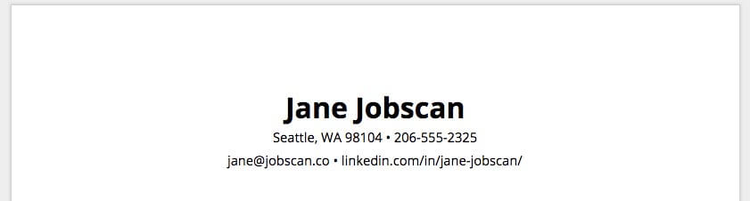 Resume sections what you need and where you need them