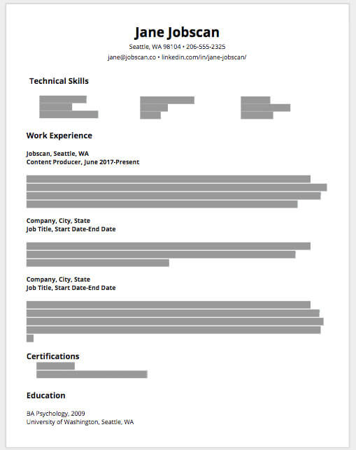 Resume sections and how to organize your resume example