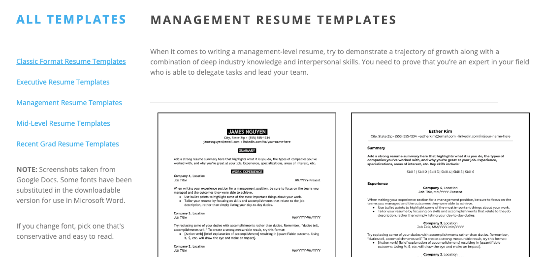resume summary for older workers   12